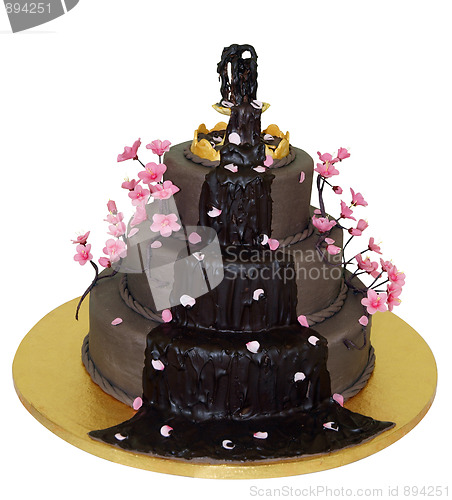 Image of Chocolate Fountain Iced Cake