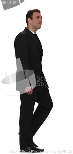 Image of Businessman walking