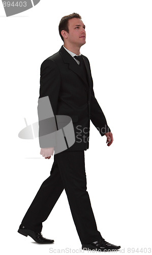Image of Businessman walking