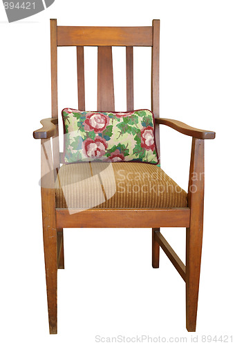Image of Antique Chair with Cushion