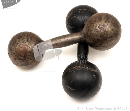 Image of Two dumbbells