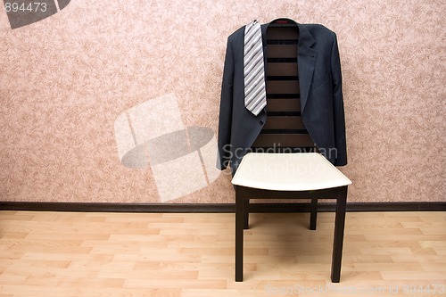 Image of Jacket on the modern chair 