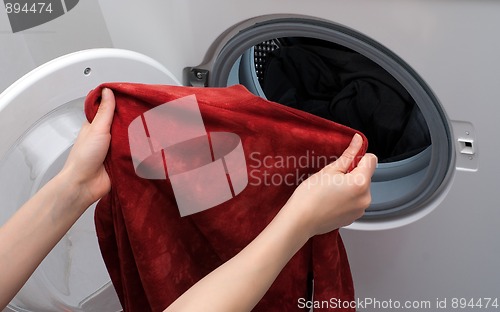 Image of Loading washing machine