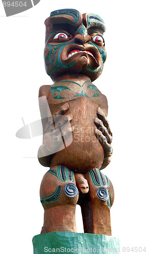 Image of Carved Maori Warrior