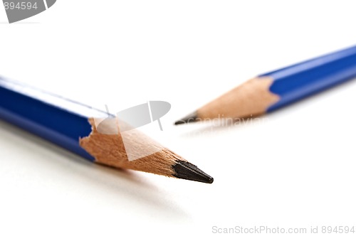 Image of Sharp pencils close up.