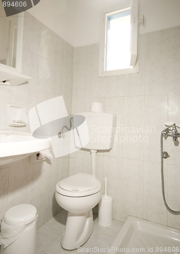 Image of compact bathroom Ios island Greece