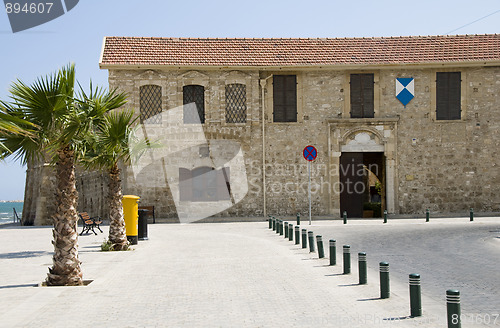Image of larnaca fort by seaside larnaca cyprus