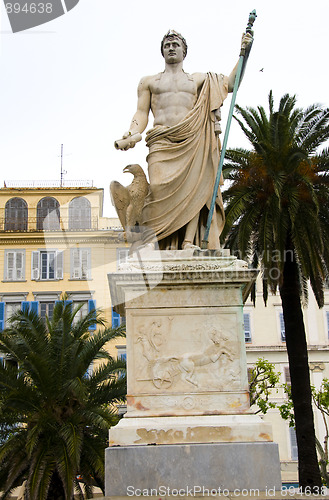 Image of statue Napoleon Bonaparte Bastia Corsica