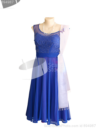 Image of Blue Evening Gown
