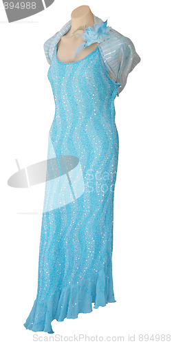 Image of Female Mannequin in Sequined Dress