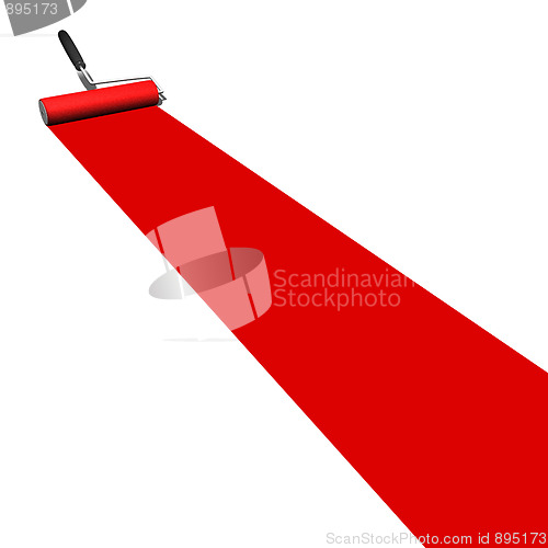 Image of Red Paint Roller