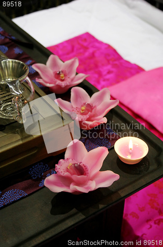 Image of Beautiful pink spa