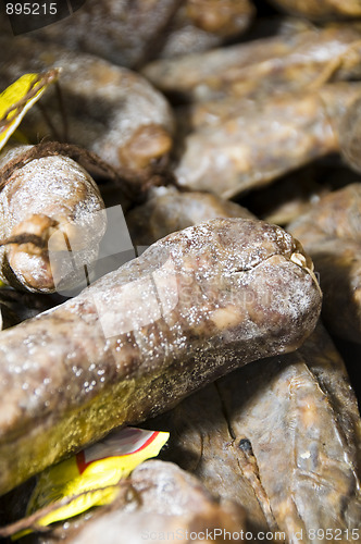 Image of sausage salami of Corsica France