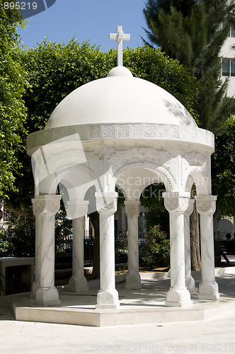 Image of dome gazebo agia napa greek orthodox cathedral lemesos cyprus