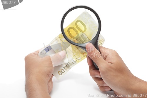 Image of Devaluated euro under scrutiny