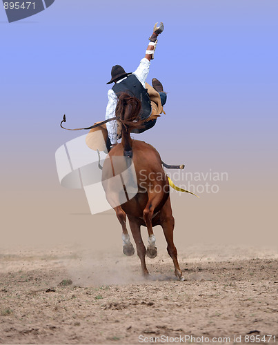 Image of Bucking Rodeo Horse 