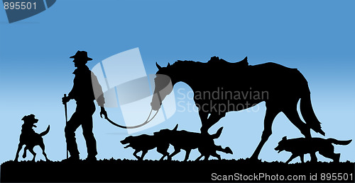 Image of Drover and his Dogs