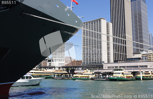 Image of Moored Ship At Circular Quay