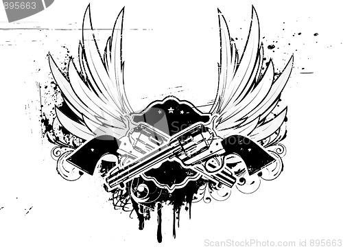 Image of grunge insignia