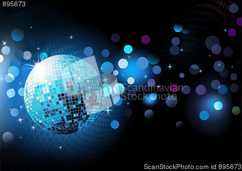 Image of blue abstract party Background