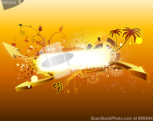 Image of urban floral background 