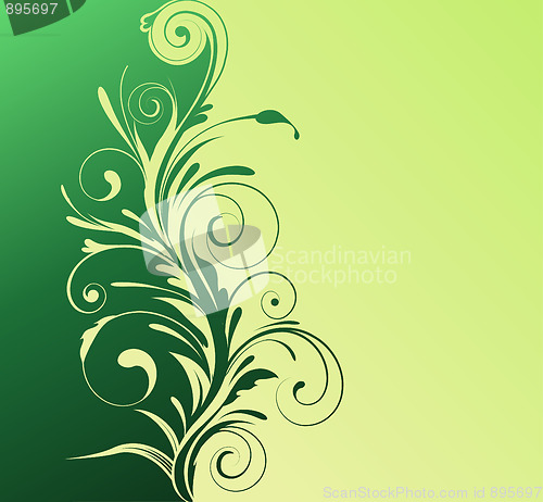 Image of Floral Decorative background