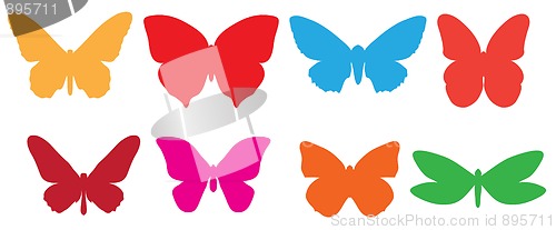 Image of  funky colorful butterfly