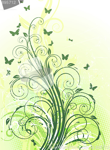 Image of Floral Decorative background