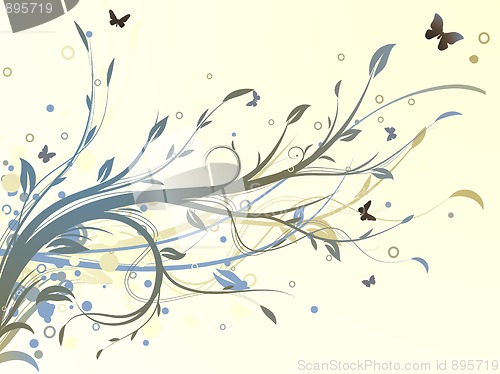 Image of Floral Decorative background