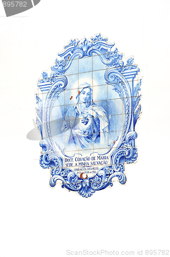 Image of Azulejos - Portuguese glazed tiles, Canico, Madeira, Portugal