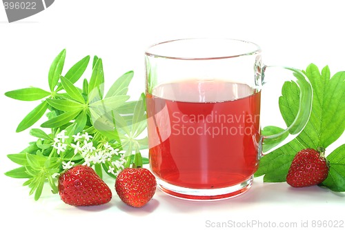 Image of strawberry-woodruff tea