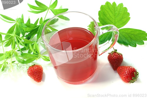 Image of strawberry-woodruff tea