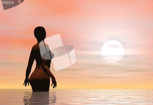 Image of Dawn bathing