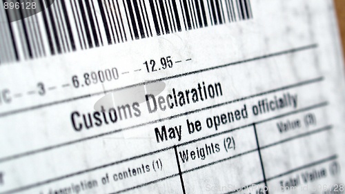 Image of Customs declaration