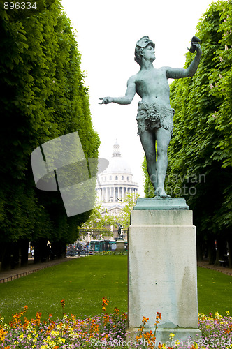 Image of statue luxembourg gardens paris france