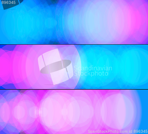 Image of Purple-blue banners