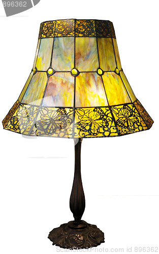 Image of Art Deco Lamp with Butterflies