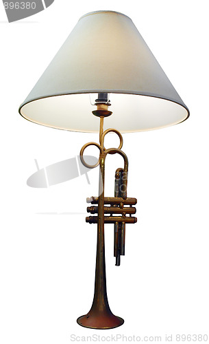 Image of Lamp with Trumpet