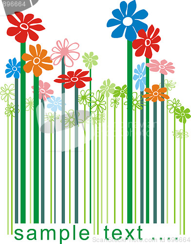 Image of Bar-code floral