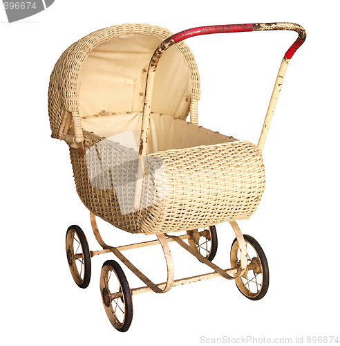 Image of Antique Cane Pram