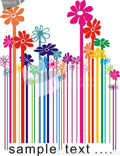 Image of Floral color bar-code 