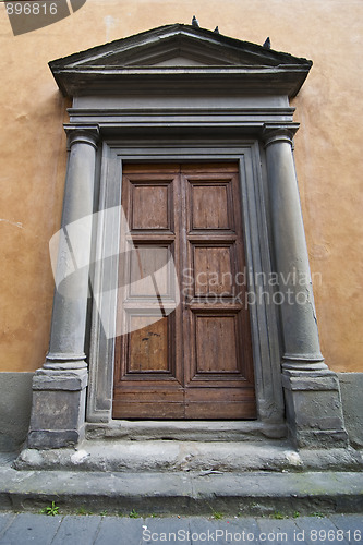 Image of Old Door in Pisa, Italy