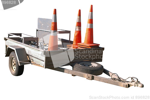 Image of Trailer with Cones