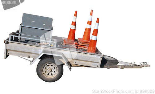 Image of Trailer with Cones