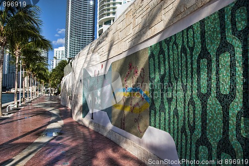 Image of Miami, Florida, on a Hot and Sunny Spring Morning