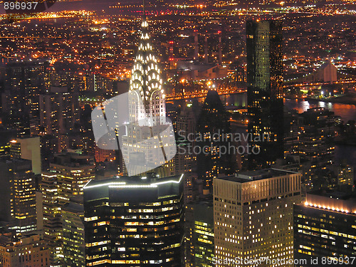Image of Night View of New York City