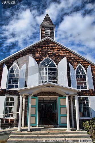 Image of Church in Saint Maarten Island, Dutch Antilles