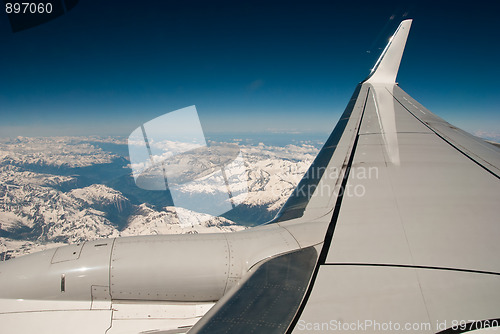 Image of Dolomites from the Aircraft