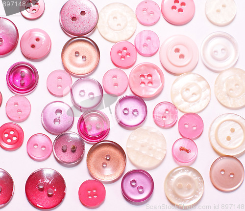 Image of old pink buttons background