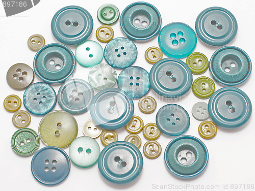 Image of old green buttons